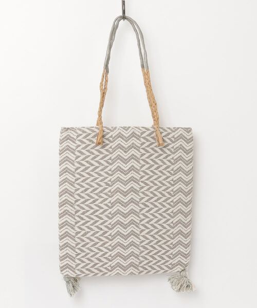 MAISON mou（メゾンムー）の「【Swaraj/スワラージ】薄マチジャガードトート（手織り生地）（トートバッグ・レディース・その他1/その他3/その他2・FREE）」の3枚目の写真