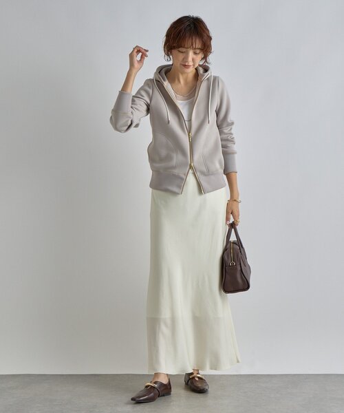 RIVE DROITE（リヴドロワ）の「【抜け感】チュールコンビタンク（キャミソール・レディース・ブラック/グレー/オフホワイト・FREE）」の10枚目の写真