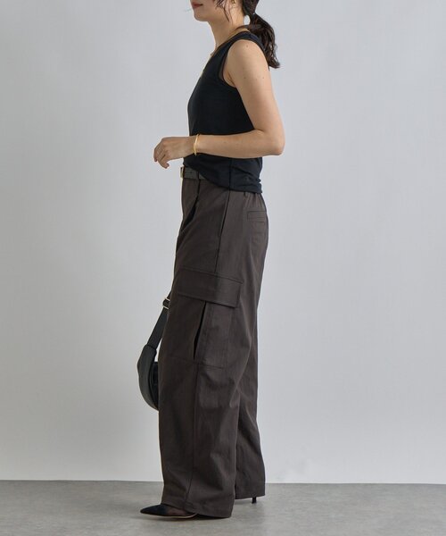 RIVE DROITE（リヴドロワ）の「【抜け感】チュールコンビタンク（キャミソール・レディース・ブラック/グレー/オフホワイト・FREE）」の16枚目の写真