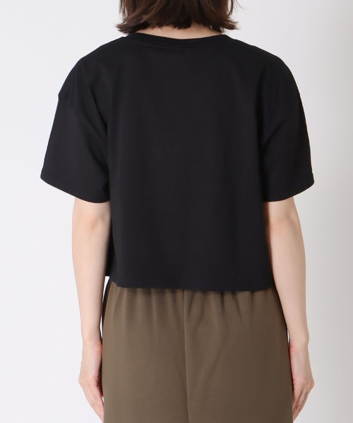Cepica（セピカ）の「【BLACK SCORE】PUSS COL CROPPED T（Tシャツ/カットソー・レディース・ブラック・FREE）」の6枚目の写真