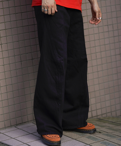 NVRFRGT / ネヴァーフォーゲット 3D TWISTED WIDE LEG JEANS F