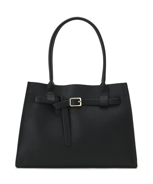 NATURAL BEAUTY BASIC（ナチュラルビューティーベーシック）の「◇ベルテッドシュリンクトートバッグ（トートバッグ・レディース・ブラック/ブラウン・ﾌﾘ-）」の9枚目の写真