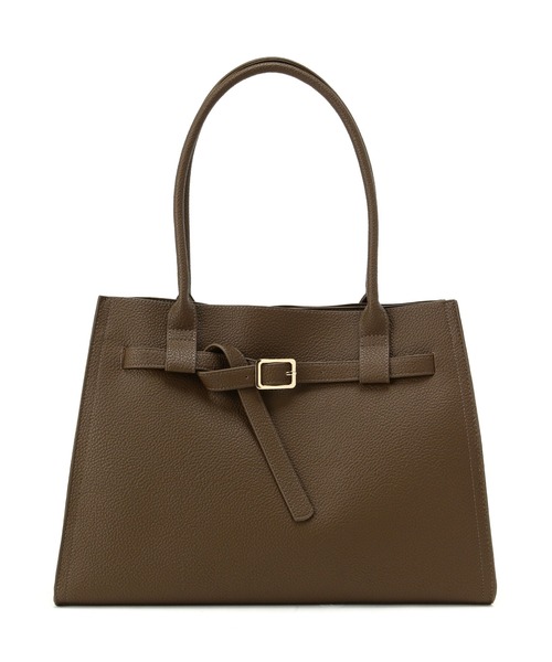 NATURAL BEAUTY BASIC（ナチュラルビューティーベーシック）の「◇ベルテッドシュリンクトートバッグ（トートバッグ・レディース・ブラック/ブラウン・ﾌﾘ-）」の10枚目の写真