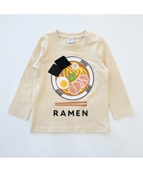 CHEEK ROOM（チークルーム）の「CHEEK ROOM/チークルーム ラーメン　ロングＴシャツ（Tシャツ/カットソー・キッズ・アイボリー/イエロー/レッド・80ｃｍ/90cm/100cm/110cm/120cm/130cm）」の17枚目の写真