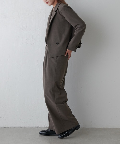 Lui's(ルイス)の「ショートセミダブルジャケット(テーラードジャケット・レディース・ブラック/ブラウン・FREE)」の18枚目の写真