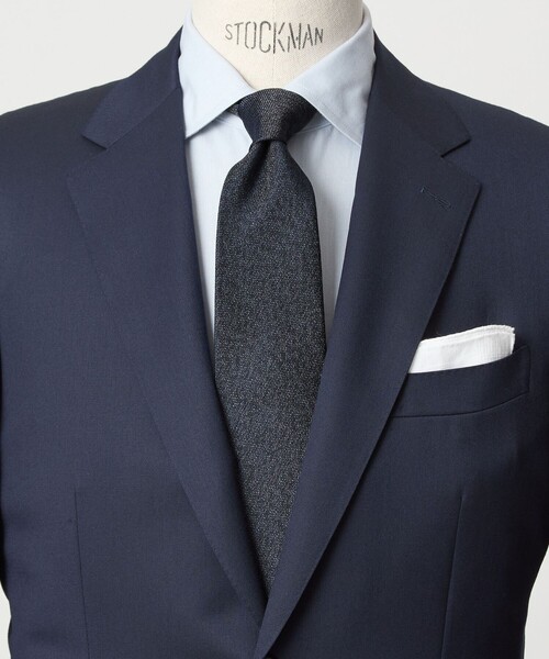 green label relaxing（グリーンレーベルリラクシング）の「GLR ジャパン ヴィンテージ 8.0cm ソリッド ネクタイ（ネクタイ・メンズ・ダークグレー/ベージュ/パープル/ネイビー/ワイン/ダークブラウン/ダークグリーン/ロイヤルブルー・FREE）」の2枚目の写真