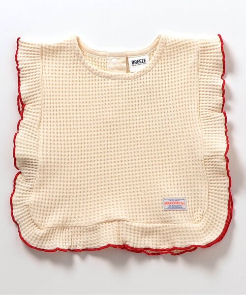 BREEZE(ブリーズ)の「【ジュニア対応】ワッフルベスト(ベスト・キッズ・ブラック/アイボリー・90/100/120/140)」の5枚目の写真