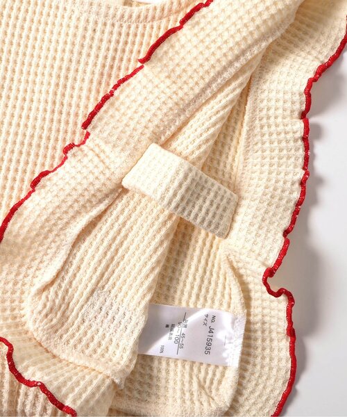 BREEZE(ブリーズ)の「【ジュニア対応】ワッフルベスト(ベスト・キッズ・ブラック/アイボリー・90/100/120/140)」の8枚目の写真