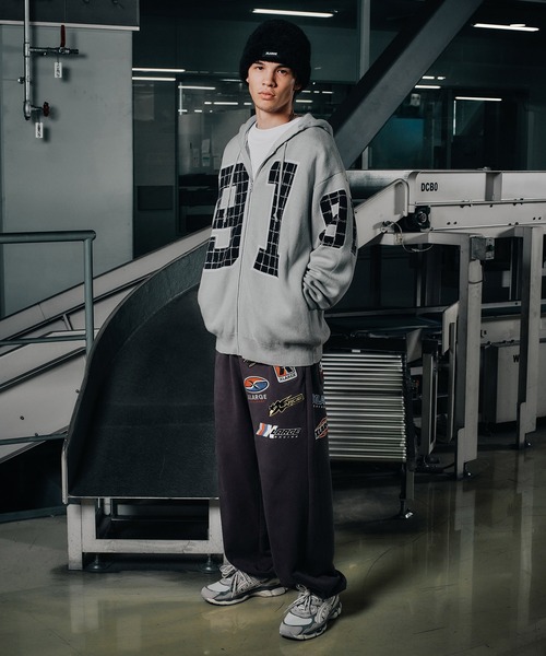 XLARGE(エクストララージ)の「JACQUARD BARBED WIRE ZIP KNIT(ニット/セーター・メンズ・グレー/ブラウン/ブラック・XL/L/M/S)」の14枚目の写真