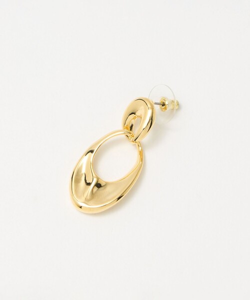 green label relaxing（グリーンレーベルリラクシング）の「Wオーバルリング ピアス（ピアス（両耳用）・レディース・シルバー/ゴールド・FREE）」の8枚目の写真