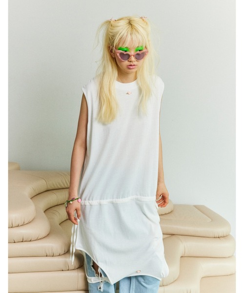 Little sunny bite(リトルサニーバイト)の「《little sunny bite》2way summer tank dress(ワンピース・レディース・ホワイト/ブラック/ピンク・MEDIUM/SMALL)」の5枚目の写真
