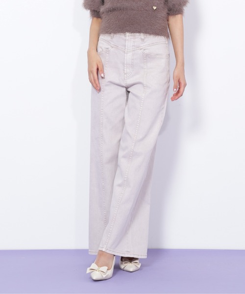 JILL by JILL STUART（ジルバイジルスチュアート）の「◇切替えデザインデニムパンツ（デニムパンツ・レディース・ブルー/ネイビー/ピンク・MEDIUM/SMALL）」の20枚目の写真