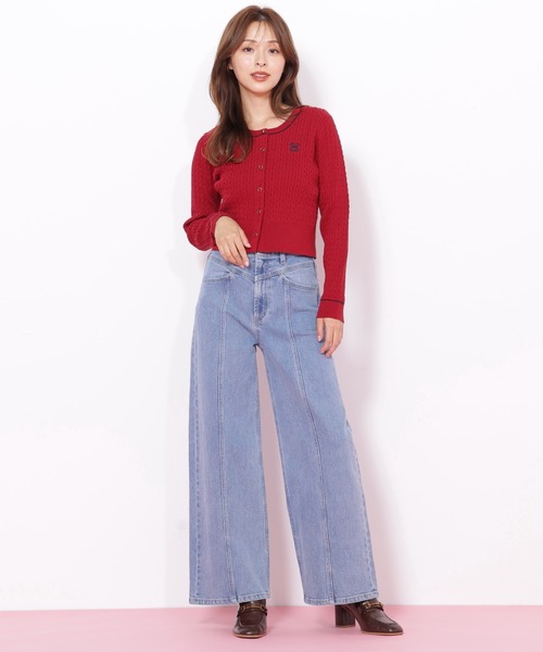 JILL by JILL STUART（ジルバイジルスチュアート）の「◇切替えデザインデニムパンツ（デニムパンツ・レディース・ブルー/ネイビー/ピンク・MEDIUM/SMALL）」の18枚目の写真