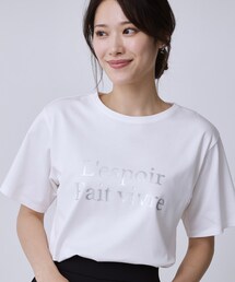 COUP DE CHANCE | 【手洗い可/日本製/箔プリント】ロゴTシャツ(Tシャツ/カットソー)