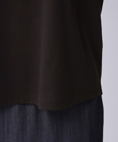 COUP DE CHANCE（クードシャンス）の「【手洗い可／日本製／箔プリント】ロゴTシャツ（Tシャツ/カットソー・レディース・ブラウン系その他/ホワイト・34/36/38/40）」の17枚目の写真