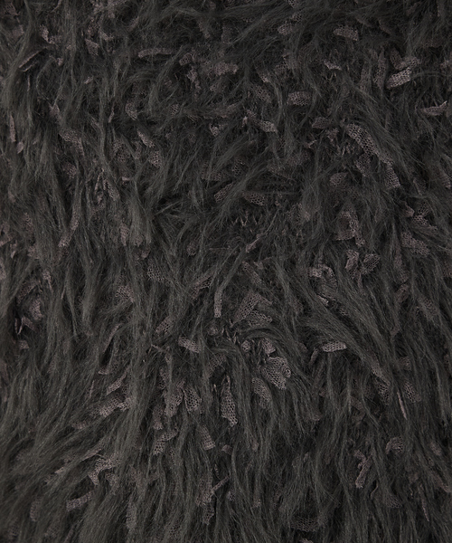 abahouse mavie(アバハウスマヴィ)の「フェザーチュールヤーンニットベスト(ベスト・レディース・グレイッシュベージュ/チャコールグレー・フリー)」の5枚目の写真