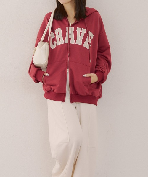 セール】BIGロゴZIPパーカー（パーカー）｜Another Branch olive