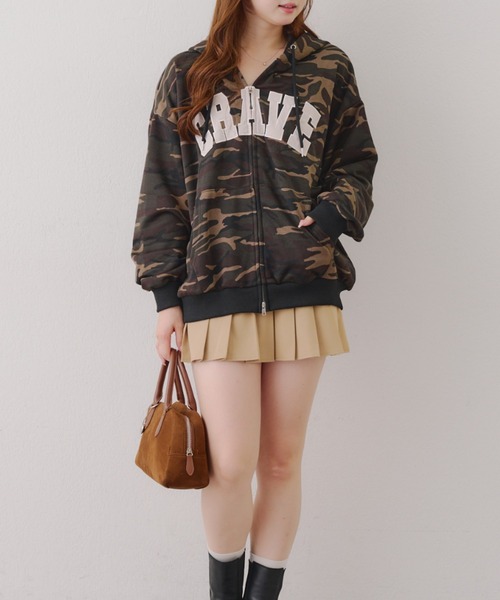 セール】BIGロゴZIPパーカー（パーカー）｜Another Branch olive