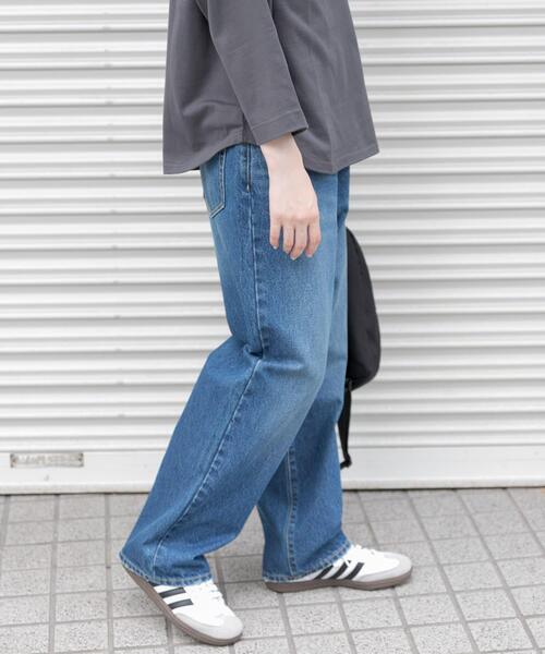 FORK&SPOON（フォークアンドスプーン）の「FORK&SPOON　JFデニムストレートパンツ（デニムパンツ・レディース・ワンウォッシュ/ブルー系その他・1/2）」の6枚目の写真