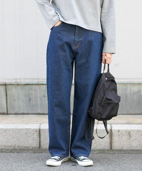 FORK&SPOON（フォークアンドスプーン）の「FORK&SPOON　JFデニムストレートパンツ（デニムパンツ・レディース・ワンウォッシュ/ブルー系その他・1/2）」の10枚目の写真