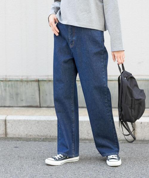 FORK&SPOON（フォークアンドスプーン）の「FORK&SPOON　JFデニムストレートパンツ（デニムパンツ・レディース・ワンウォッシュ/ブルー系その他・1/2）」の11枚目の写真