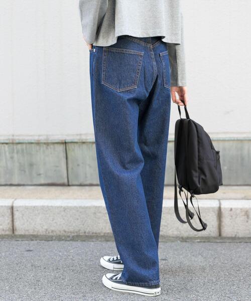 FORK&SPOON（フォークアンドスプーン）の「FORK&SPOON　JFデニムストレートパンツ（デニムパンツ・レディース・ワンウォッシュ/ブルー系その他・1/2）」の13枚目の写真