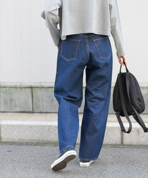 FORK&SPOON（フォークアンドスプーン）の「FORK&SPOON　JFデニムストレートパンツ（デニムパンツ・レディース・ワンウォッシュ/ブルー系その他・1/2）」の14枚目の写真