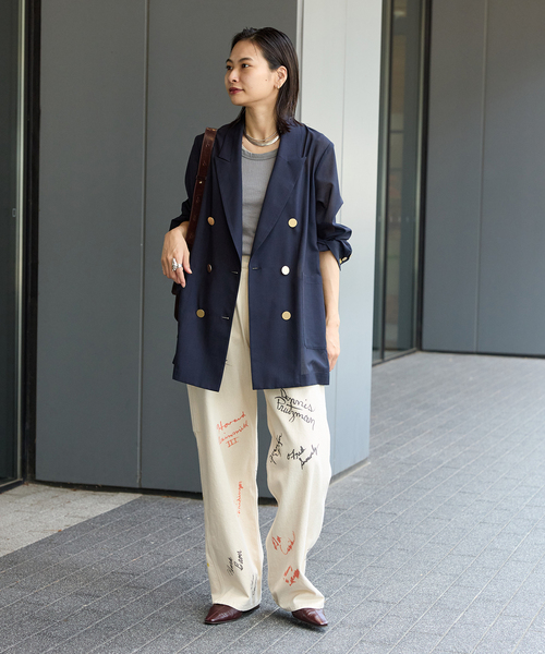 PAYDAY（ペイデイ）の「《追加》別注【PAYDAY】 for JOURNAL STANDARD プリントペインターパンツ（その他パンツ・レディース・キャメル/アイボリー・MEDIUM/SMALL）」の3枚目の写真