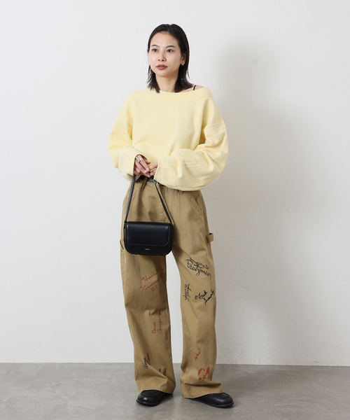 PAYDAY（ペイデイ）の「《追加》別注【PAYDAY】 for JOURNAL STANDARD プリントペインターパンツ（その他パンツ・レディース・キャメル/アイボリー・MEDIUM/SMALL）」の4枚目の写真