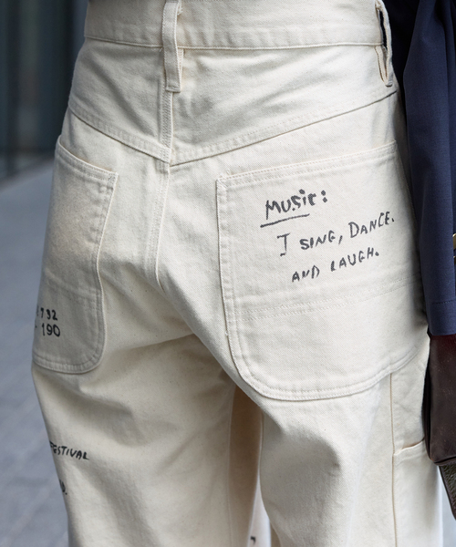 PAYDAY（ペイデイ）の「《追加》別注【PAYDAY】 for JOURNAL STANDARD プリントペインターパンツ（その他パンツ・レディース・キャメル/アイボリー・MEDIUM/SMALL）」の8枚目の写真