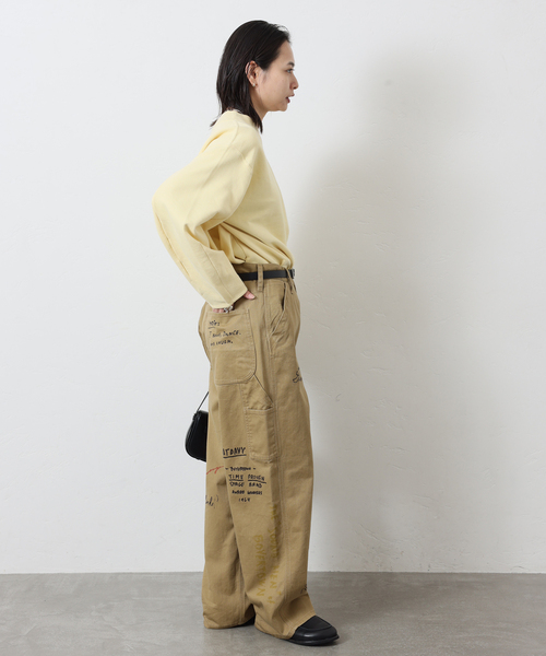 PAYDAY（ペイデイ）の「《追加》別注【PAYDAY】 for JOURNAL STANDARD プリントペインターパンツ（その他パンツ・レディース・キャメル/アイボリー・MEDIUM/SMALL）」の9枚目の写真