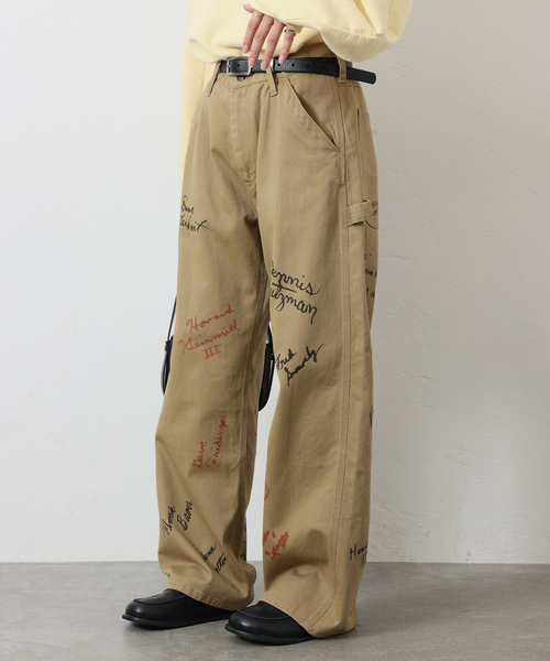 PAYDAY（ペイデイ）の「《追加》別注【PAYDAY】 for JOURNAL STANDARD プリントペインターパンツ（その他パンツ・レディース・キャメル/アイボリー・MEDIUM/SMALL）」の10枚目の写真
