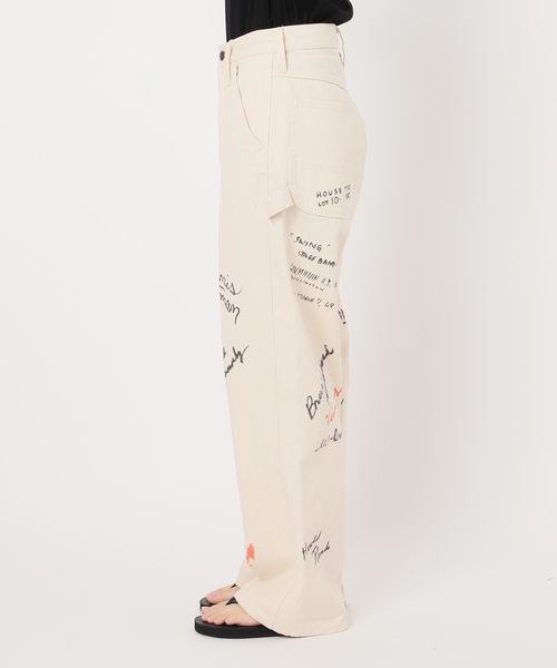 PAYDAY（ペイデイ）の「《追加》別注【PAYDAY】 for JOURNAL STANDARD プリントペインターパンツ（その他パンツ・レディース・キャメル/アイボリー・MEDIUM/SMALL）」の13枚目の写真