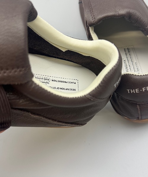 折り返しシュータンソフトレザースニーカー（スニーカー