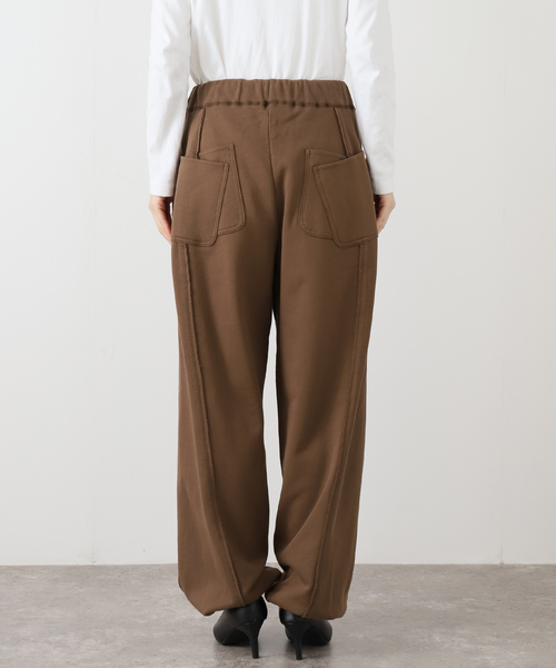 OLD PARK(オールドパーク)の「OLD PARK BAGGY SWEAT PANTS OPSW-06:スウェットパンツ(スウェットパンツ・レディース・ホワイト・MEDIUM)」の7枚目の写真