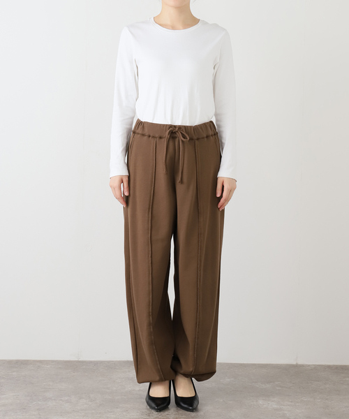 OLD PARK(オールドパーク)の「OLD PARK BAGGY SWEAT PANTS OPSW-06:スウェットパンツ(スウェットパンツ・レディース・ホワイト・MEDIUM)」の18枚目の写真