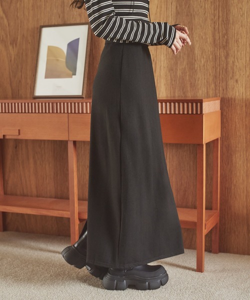 LAULEN（ローレン）の「border long skirt set up /ボーダーロングスカートセットアップ（セットアップ・レディース・グレー/チャコールグレー/ブラック・FREE）」の10枚目の写真