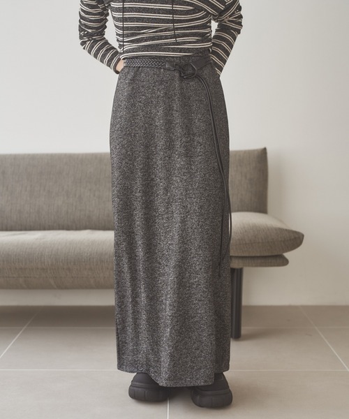 LAULEN（ローレン）の「border long skirt set up /ボーダーロングスカートセットアップ（セットアップ・レディース・グレー/チャコールグレー/ブラック・FREE）」の19枚目の写真