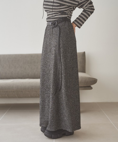 LAULEN（ローレン）の「border long skirt set up /ボーダーロングスカートセットアップ（セットアップ・レディース・グレー/チャコールグレー/ブラック・FREE）」の20枚目の写真