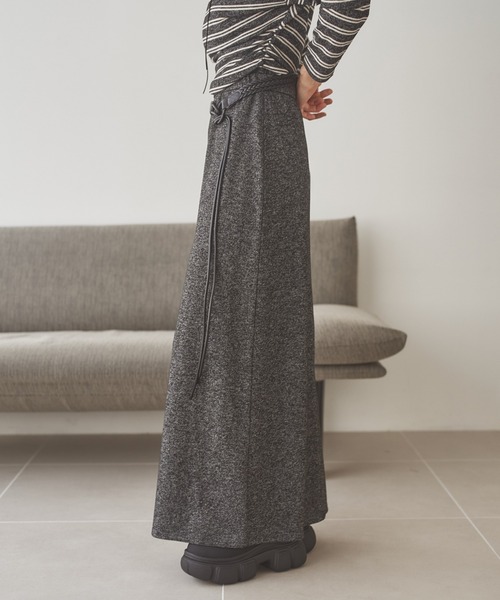 LAULEN（ローレン）の「border long skirt set up /ボーダーロングスカートセットアップ（セットアップ・レディース・グレー/チャコールグレー/ブラック・FREE）」の21枚目の写真