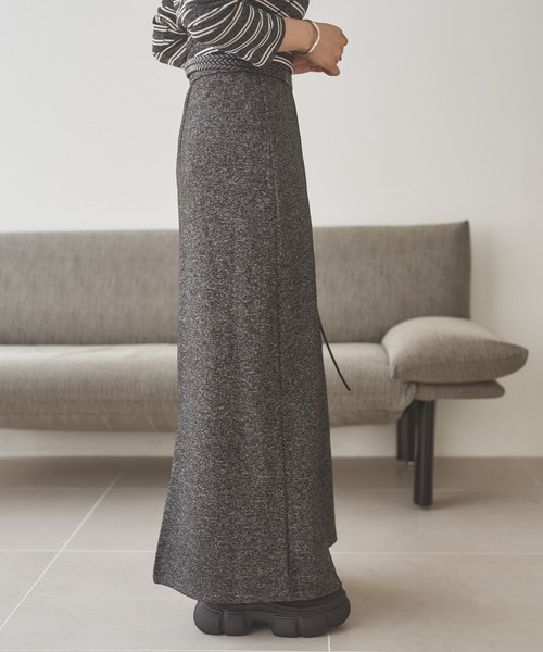 LAULEN（ローレン）の「border long skirt set up /ボーダーロングスカートセットアップ（セットアップ・レディース・グレー/チャコールグレー/ブラック・FREE）」の22枚目の写真