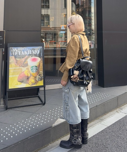 Alley Tokyo(アリートーキョー)の「シャーリングのシャツ(シャツ/ブラウス・レディース・ベージュ/キャメル・FREE)」の18枚目の写真