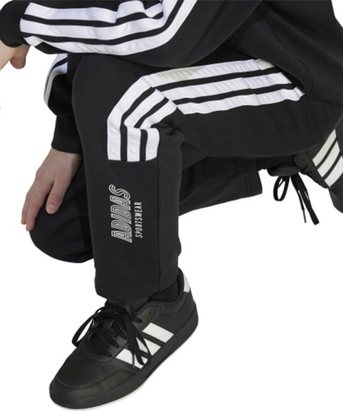 adidas(アディダス)の「adidas/アディダス J TIRO フリースパンツ キッズ ロンパン KPH06(その他パンツ・キッズ・ブラック×ホワイト・130cm/140cm/150cm/160cm)」の9枚目の写真