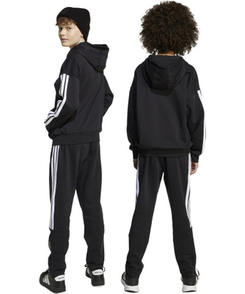 adidas(アディダス)の「adidas/アディダス J TIRO フリースパンツ キッズ ロンパン KPH06(その他パンツ・キッズ・ブラック×ホワイト・130cm/140cm/150cm/160cm)」の7枚目の写真