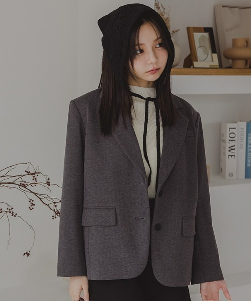 Petitjo(プッチージョ)の「小さいサイズ チェック柄シングルコート 身長さん・小柄女性(テーラードジャケット・レディース・チェック/その他・XS-S/M-L)」の1枚目の写真