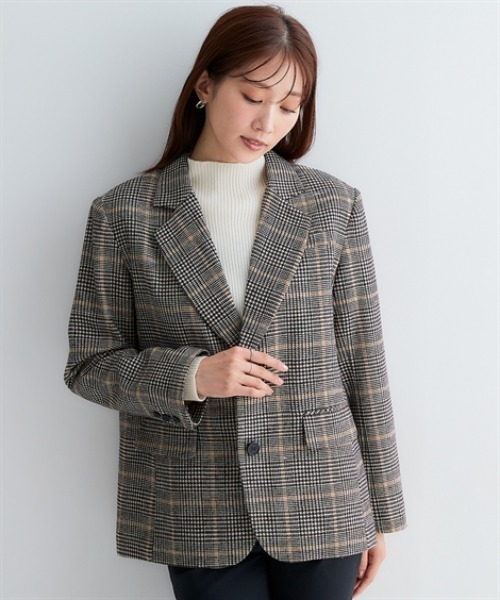 Petitjo(プッチージョ)の「小さいサイズ チェック柄シングルコート 身長さん・小柄女性(テーラードジャケット・レディース・チェック/その他・XS-S/M-L)」の16枚目の写真