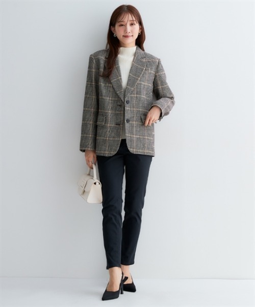 Petitjo(プッチージョ)の「小さいサイズ チェック柄シングルコート 身長さん・小柄女性(テーラードジャケット・レディース・チェック/その他・XS-S/M-L)」の18枚目の写真