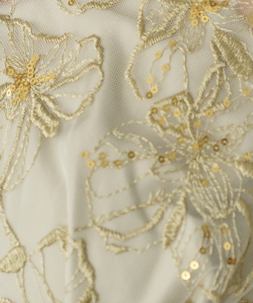 TRUDEA（トルディア）の「スパンコール刺繍レースドレス（ドレス・レディース・チャコールグレー/ブルー/ミント/イエロー・SMALL/MEDIUM）」の16枚目の写真