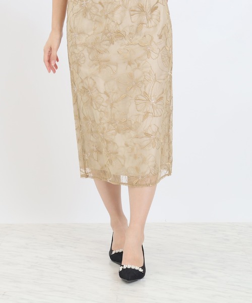 TRUDEA（トルディア）の「スパンコール刺繍レースドレス（ドレス・レディース・チャコールグレー/ブルー/ミント/イエロー・SMALL/MEDIUM）」の21枚目の写真