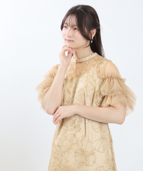 TRUDEA（トルディア）の「スパンコール刺繍レースドレス（ドレス・レディース・チャコールグレー/ブルー/ミント/イエロー・SMALL/MEDIUM）」の19枚目の写真